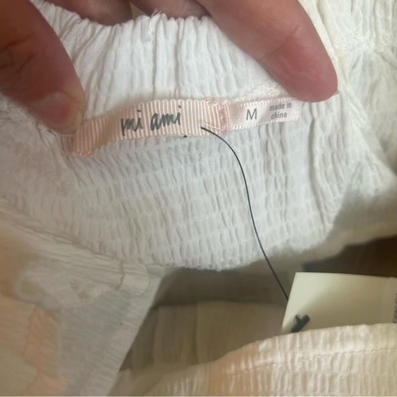 NWT Mi Ami from Francesca’s Jessie Bow Back Peplum Blouse Size M - Picture 7 of 10